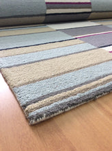 Load image into Gallery viewer, Handmade Wool Modern L.Blue/ Rust 5' x 8' lt1410 Area Rug