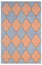 Load image into Gallery viewer, Handmade Wool Modern L.Blue/ Gold 5' x 8' lt1412 Area Rug