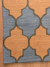 Load image into Gallery viewer, Handmade Wool Modern L.Blue/ Gold 5' x 8' lt1412 Area Rug