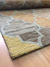 Load image into Gallery viewer, Handmade Wool Modern Orange/ Brown 5' x 8' lt1414 Area Rug