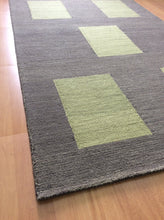 Load image into Gallery viewer, Handmade Wool Modern Brown/ Green 5' x 8' lt1419 Area Rug