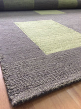 Load image into Gallery viewer, Handmade Wool Modern Brown/ Green 5' x 8' lt1419 Area Rug