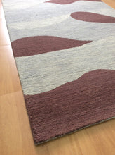 Load image into Gallery viewer, Handmade Wool Modern Silver/ Brown 5' x 8' lt1421 Area Rug