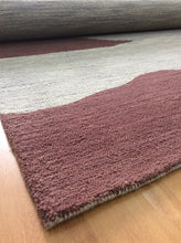 Load image into Gallery viewer, Handmade Wool Modern Silver/ Brown 5' x 8' lt1421 Area Rug