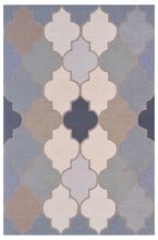 Load image into Gallery viewer, Handmade Wool Modern Green/ Blue 5' x 8' lt1422 Area Rug