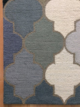 Load image into Gallery viewer, Handmade Wool Modern Green/ Blue 5' x 8' lt1422 Area Rug