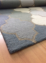Load image into Gallery viewer, Handmade Wool Modern Green/ Blue 5' x 8' lt1422 Area Rug