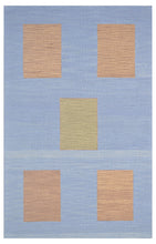 Load image into Gallery viewer, Handmade Wool Modern Blue/ Brown 5' x 8' lt1427 Area Rug