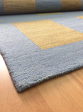 Load image into Gallery viewer, Handmade Wool Modern Blue/ Brown 5' x 8' lt1427 Area Rug