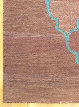 Load image into Gallery viewer, Handmade Wool Modern Brown/ lue 5' x 8' lt1436 Area Rug