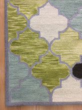 Load image into Gallery viewer, Handmade Wool Modern Blue/ Green 5' x 8' lt1439 Area Rug