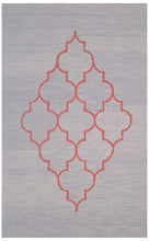 Load image into Gallery viewer, Handmade Wool Modern Gray/ Orange 5' x 8' lt1442 Area Rug