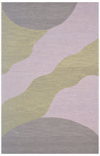 Load image into Gallery viewer, Handmade Wool Modern Rust/ Green 5' x 8' lt1443 Area Rug