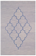 Load image into Gallery viewer, Handmade Wool Modern Gray/ Navy Blue 5' x 8' lt1446 Area Rug