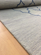 Load image into Gallery viewer, Handmade Wool Modern Gray/ Navy Blue 5' x 8' lt1446 Area Rug
