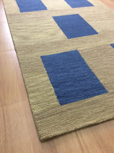 Load image into Gallery viewer, Handmade Wool Modern Brown/ Blue 5' x 8' lt1451 Area Rug