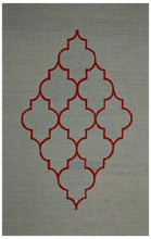 Load image into Gallery viewer, Handmade Wool Modern Green/ Orange 5' x 8' lt1453 Area Rug