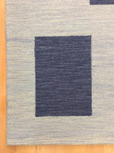 Load image into Gallery viewer, Handmade Wool Modern Blue/ Navy Blue 5' x 8' lt1455 Area Rug