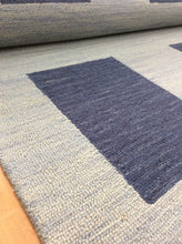 Load image into Gallery viewer, Handmade Wool Modern Blue/ Navy Blue 5' x 8' lt1455 Area Rug