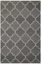 Load image into Gallery viewer, Handmade Wool Modern Gray/ Ivory 5' x 8' lt1500 Area Rug