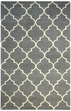Load image into Gallery viewer, Handmade Wool Modern Gray/ Ivory 5' x 8' lt1502 Area Rug