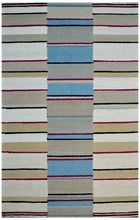Load image into Gallery viewer, Handmade Wool Modern L. Blue/ Ivory 5' x 8' lt1504 Area Rug