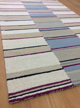 Load image into Gallery viewer, Handmade Wool Modern L. Blue/ Ivory 5' x 8' lt1504 Area Rug