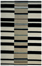 Load image into Gallery viewer, Handmade Wool Modern Ivory/ Navy Blue 5' x 8' lt1510 Area Rug