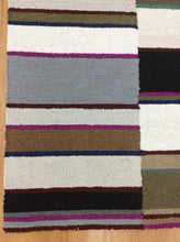 Load image into Gallery viewer, Handmade Wool Modern Ivory/ Brown 5' x 8' lt1514 Area Rug