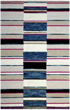 Load image into Gallery viewer, Handmade Wool Modern Ivory/ Gray 5' x 8' lt1516 Area Rug