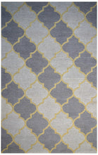 Load image into Gallery viewer, Handmade Wool Modern Ivory/ Purple 5' x 8' lt1517 Area Rug