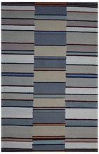 Load image into Gallery viewer, Handmade Wool Modern Gray/ Ivory 5' x 8' lt1526 Area Rug