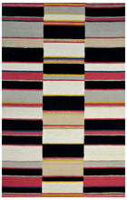 Load image into Gallery viewer, Handmade Wool Modern Red/ Black 5' x 8' lt1529 Area Rug