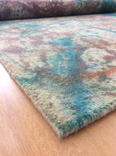 Load image into Gallery viewer, Handmade Wool Modern Ivory/ Blue 5' x 8' lt1533 Area Rug