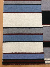 Load image into Gallery viewer, Handmade Wool Modern Blue/ Ivory 5' x 8' lt1536 Area Rug