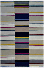 Load image into Gallery viewer, Handmade Wool Modern Ivory/ Gray 5' x 8' lt1539 Area Rug
