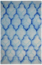 Load image into Gallery viewer, Handmade Wool Modern Ivory/ Blue 5' x 8' lt1540 Area Rug