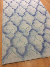 Load image into Gallery viewer, Handmade Wool Modern Ivory/ Blue 5' x 8' lt1540 Area Rug