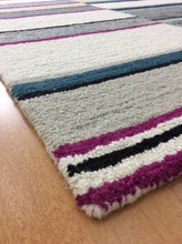 Load image into Gallery viewer, Handmade Wool Modern Ivory/ Gray 5' x 8' lt1541 Area Rug