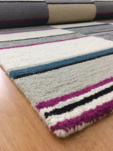 Load image into Gallery viewer, Handmade Wool Modern Ivory/ Gray 5' x 8' lt1541 Area Rug
