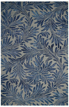 Load image into Gallery viewer, Handmade Wool Floral Beige/ Blue 5' x 8' lt1544 Area Rug
