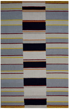 Load image into Gallery viewer, Handmade Wool Modern Ivory/ Gray 5' x 8' lt1546 Area Rug
