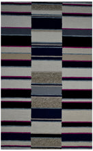 Load image into Gallery viewer, Handmade Wool Modern Ivory/ Navy Blue 5' x 8' lt1554 Area Rug