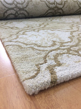 Load image into Gallery viewer, Handmade Wool Modern Ivory/ Brown 5' x 8' lt1556 Area Rug