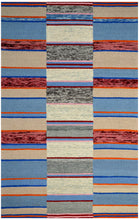 Load image into Gallery viewer, Handmade Wool Modern Blue/ Brown 5' x 8' lt1562 Area Rug