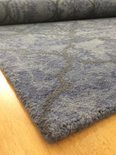 Load image into Gallery viewer, Handmade Wool Modern Gray/ Blue 5' x 8' lt1563 Area Rug