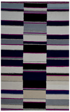 Load image into Gallery viewer, Handmade Wool Modern Ivory/ Black 5' x 8' lt1564 Area Rug