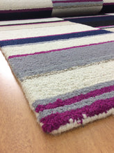 Load image into Gallery viewer, Handmade Wool Modern Ivory/ Black 5' x 8' lt1564 Area Rug