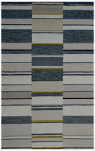 Load image into Gallery viewer, Handmade Wool Modern Ivory/ Rust 5' x 8' lt1570 Area Rug