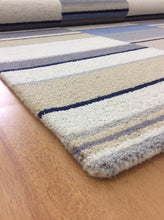 Load image into Gallery viewer, Handmade Wool Modern Ivory/ Gray 5' x 8' lt1575 Area Rug